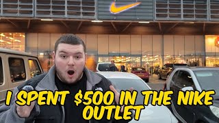 I SPENT $500 IN THE NIKE OUTLET AND THIS IS WHAT I GOT!