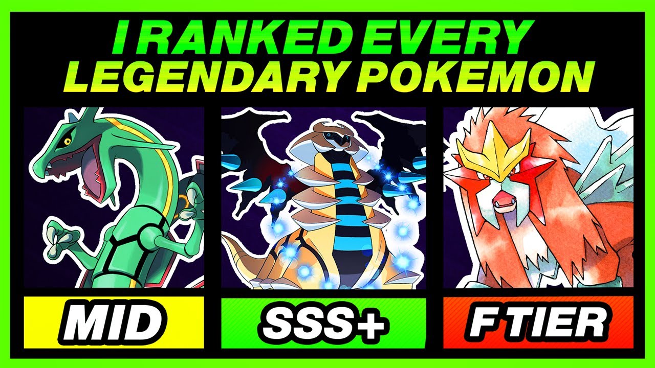 Ranking ALL Legendary & Mythical Pokemon + Ultra Beasts 