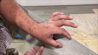 how to install vinyl flooring TRAFFIC MASTER MOONSTONE rigid core plank DIY