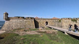 ⁴ᴷ⁶⁰ Walking Porto, Portugal: Beaches of Nevogilde from Castelo do Queijo to Pérgola da Foz