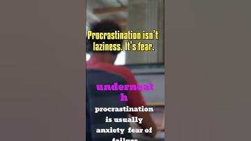 The Real Reason You Procrastinate | Psychology Shorts