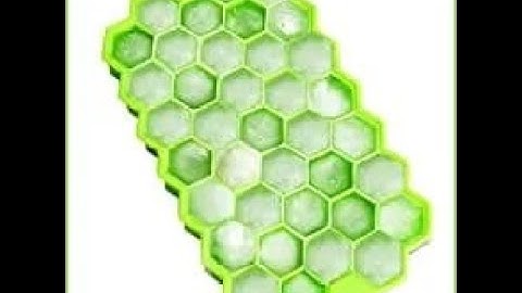 Ice Tray Easy Push Pop Out Square Silicon Ice Cubes Tray Honeycomb Shape Silicone