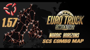 ETS2 1.57 | SCS BIG COMBO MAP | NORDIC HORIZONS DLC! (NO PROMODS)