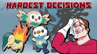 Hardest Decisions in Pokémon