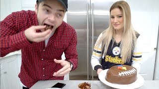 🏈 How to make a Football Cake! | iJustine