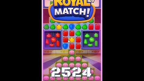 Royal Match Level 2524 - No Boosters Gameplay