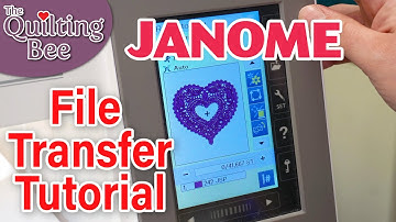 Janome borduurbestandsoverdracht tutorial met Grace