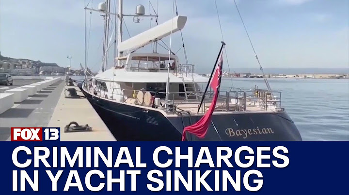 Criminal charges possible in sinking of superyacht | FOX 13 Seattle