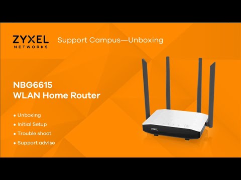 ZYXEL NBG6615 Wireless Router Unboxing & Initial Setup [EN]