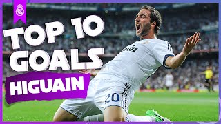 : Gonzalo Higua'ins TOP TEN Real Madrid GOALS