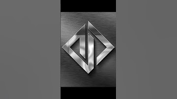 Metallic logo Design in illustrator | Vector Logo  | Graphic Design illustrator #vce #logodesign