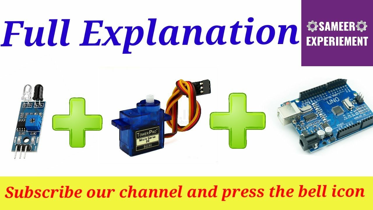 How to control Arduino, servo motor and Ir sensor Full explanation ll ...