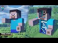 ⛏️ 마인크래프트 쉬운 건축 강좌 :: 🧍 거대한 스티브 모양 집짓기 🏘️ [Minecraft Giant Steve House Build Tutorial]