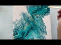 Akrilik Akıtma Pano Çalışması - Akrilik döküm #diy #acrylicpouring #akrilikdöküm #akrilikboya