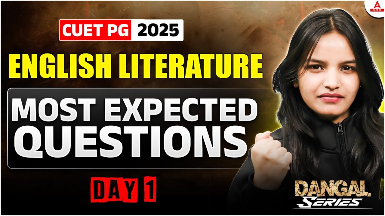 CUET PG 2025 English Literature Most Expected Question Day 1 | MA ...