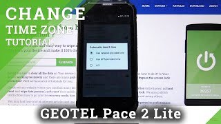 How to Edit Time & Date Settings on Geotel Pace 2 Lite - Change Date & Timezone screenshot 3