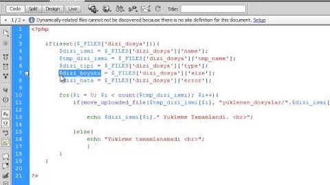 Php ile çoklu dosya yükleme
