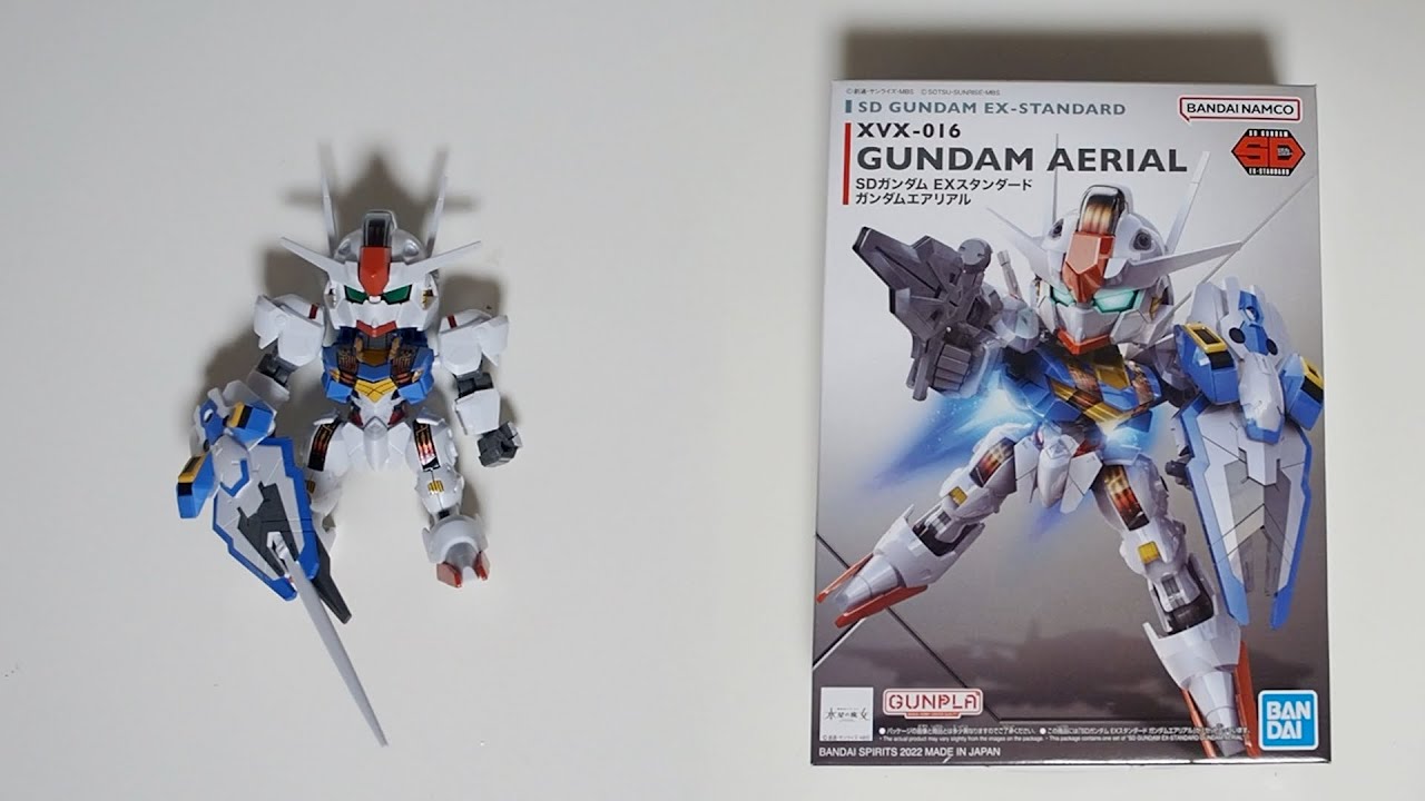 ar様　組み立て簡単 エアリアルスタンド SDガンダム EXスタンダード ガンダムエアリアル（素組み） - YouTube