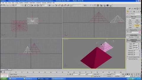 Autodesk 3ds max Tutorial  how to create Pyramid object