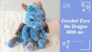🐉 Ezra the Dragon – Crochet Tutorial (Part 1/3) | Step-by-step – EN/FR
