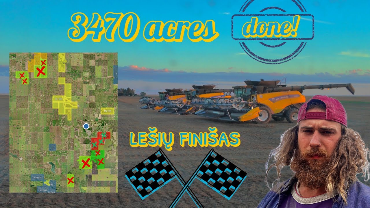 #25 Kanada – Paskutiniai lęšiai🌾 ir Dylan’o UŽKLIMPIMAS!  🚜💥😂