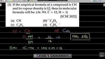 Mole concept one shot class 10 ICSE Reduced syllabus