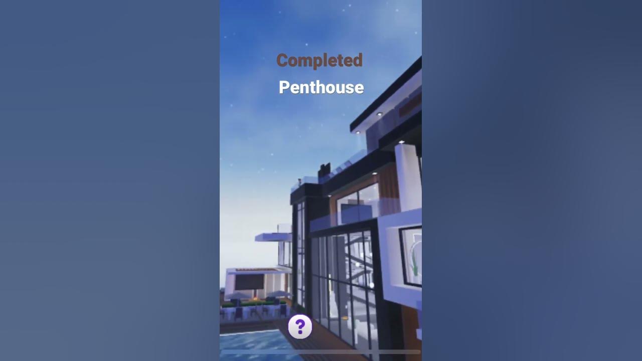 Completed Penthouse in Mega Mansion Tycoon - YouTube