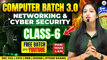 Computer 3.0 Batch | Class 6 | Networking and Cyber Security  | Radhika Mam #cglmains2025 #computer