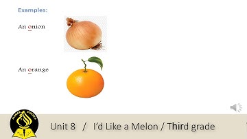 Unit 8   -   I’d Like a Melon - Third grade