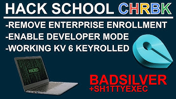 How to UNENROLL kernver 6 KEYROLLED School Chromebook | Sh1ttyexec + Badsilver Guide
