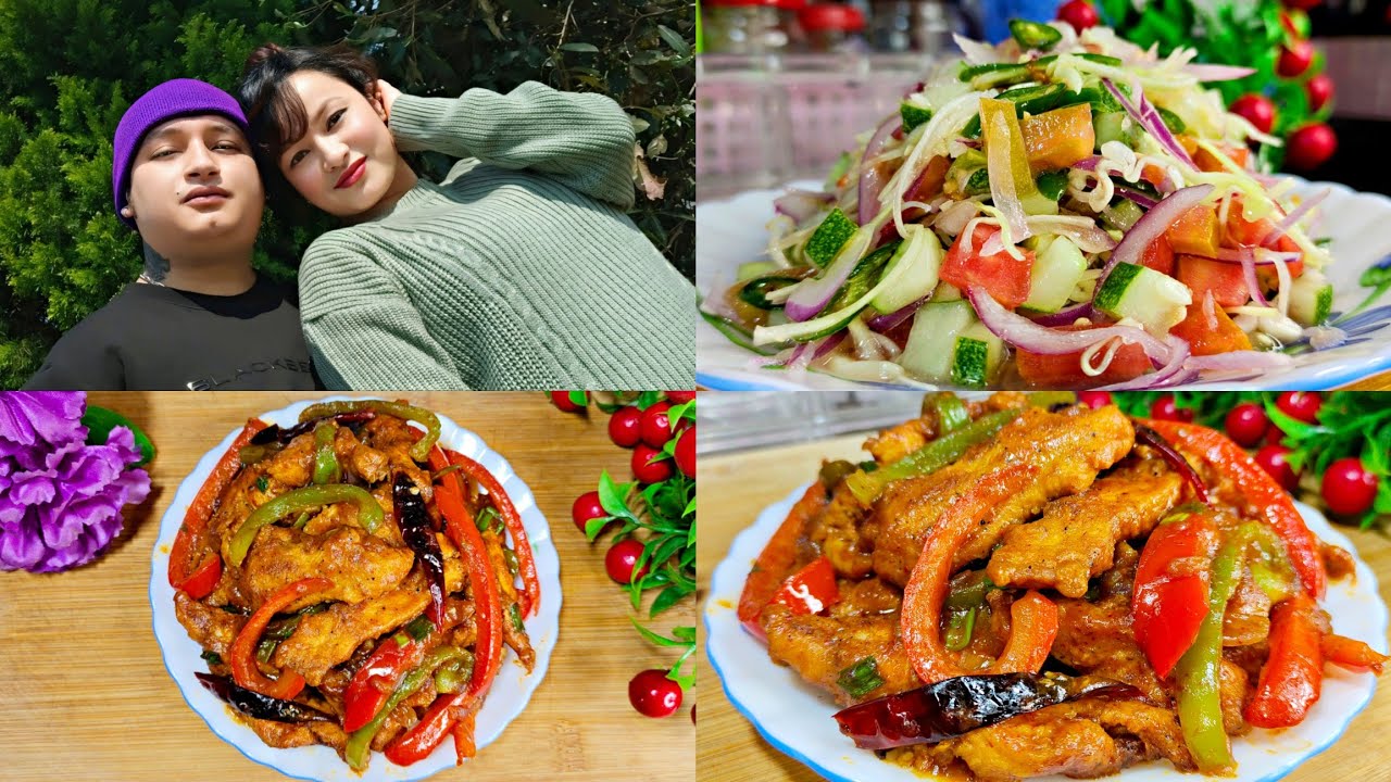 Dragon Chicken 🐉 + Jhur Khleh Olive Oil || Dragon Chicken Recipe || Husband Wife♥️