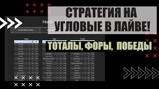 Стратегия На Угловые в Лайве! Тотал, Форы, Победы