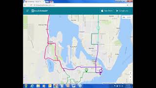 Using DoubleMap in Web Browser to Track Kitsap Transit Bus, Ferry screenshot 2
