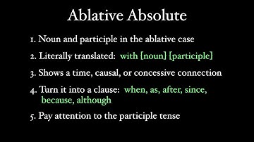 Ablative Absolutes
