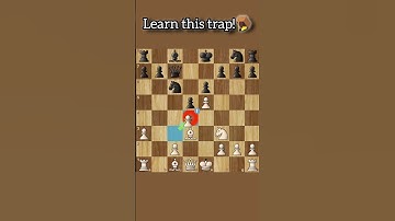 Win the French Defense with this trap chess #shorts game