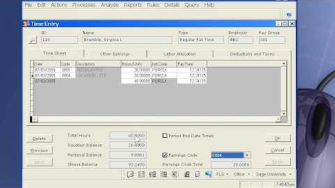 Abra Suite Intro To Time Sheet Entry