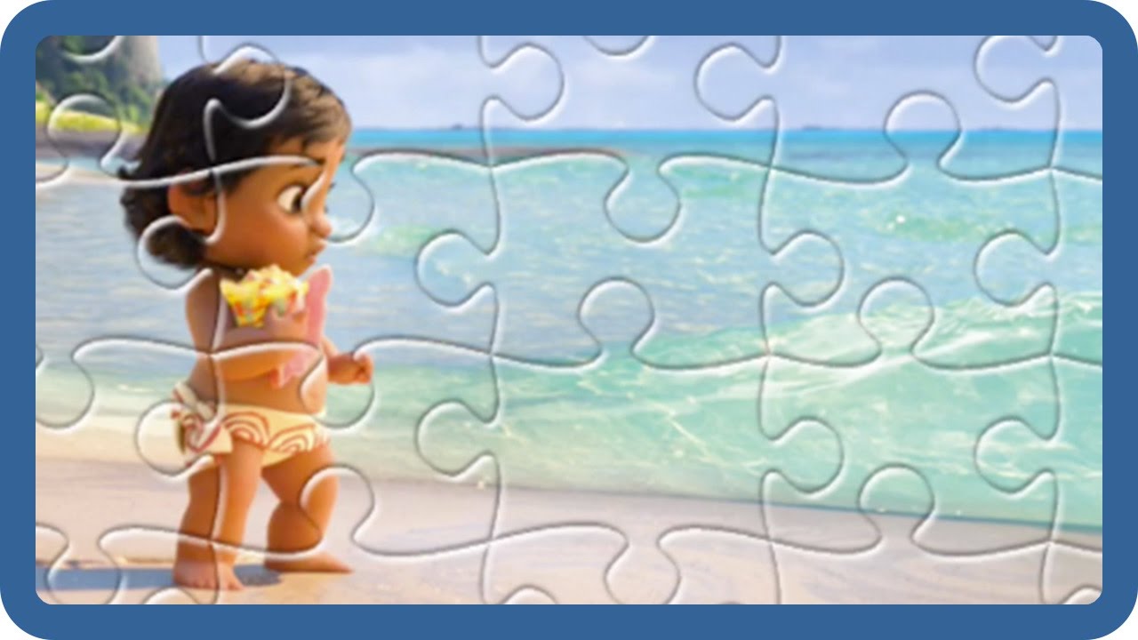 Disney Pixar Jigsaw Puzzle Moana Baby Moana Meeting the Sea Games for