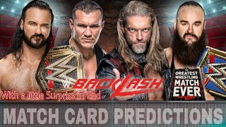 WWE BackLash 2020 Match Card Predictions (Vol 2) | Confirmed Card & Perdictions | Action Dream Mania