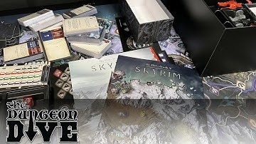 A detailed unboxing of Skyrim: The Adventure Game and the From the Ashes expansion