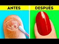 Transformación asombrosa de uñas || Trucos femeninos de belleza