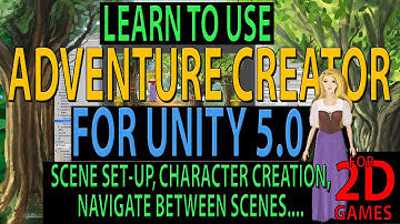 Adventure Creator 2D Game Tutorial: Scene Set up and Character Creation: Unity 5.0