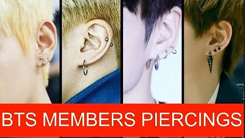 ¿Quién tiene piercing en BTS?