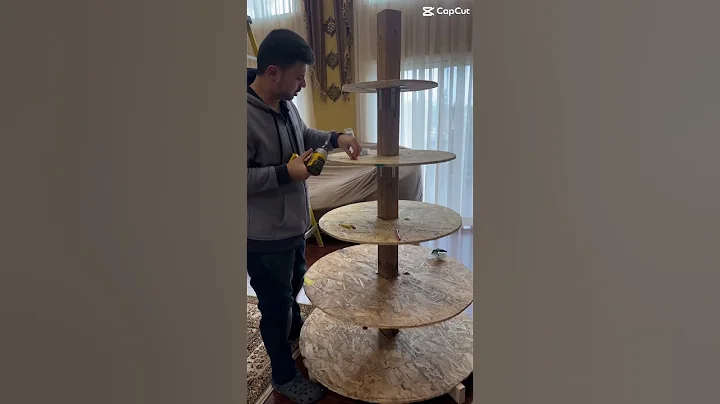 DIY Christmas village tree made from scratch. #art #craftyideas #craft #christmas #christmasvillage