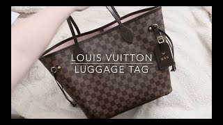 Louis Vuitton LV luggage tags limited edition hotstamp
