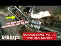 90 foxbody mustang rotten rusty strut tower and frame rail repair replacement part 1 the teardown