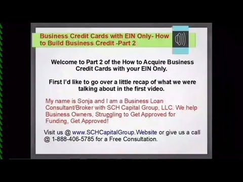 Business Credit Cards with EIN Only... Part 2 - YouTube