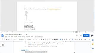 Word Project 3a Step 1