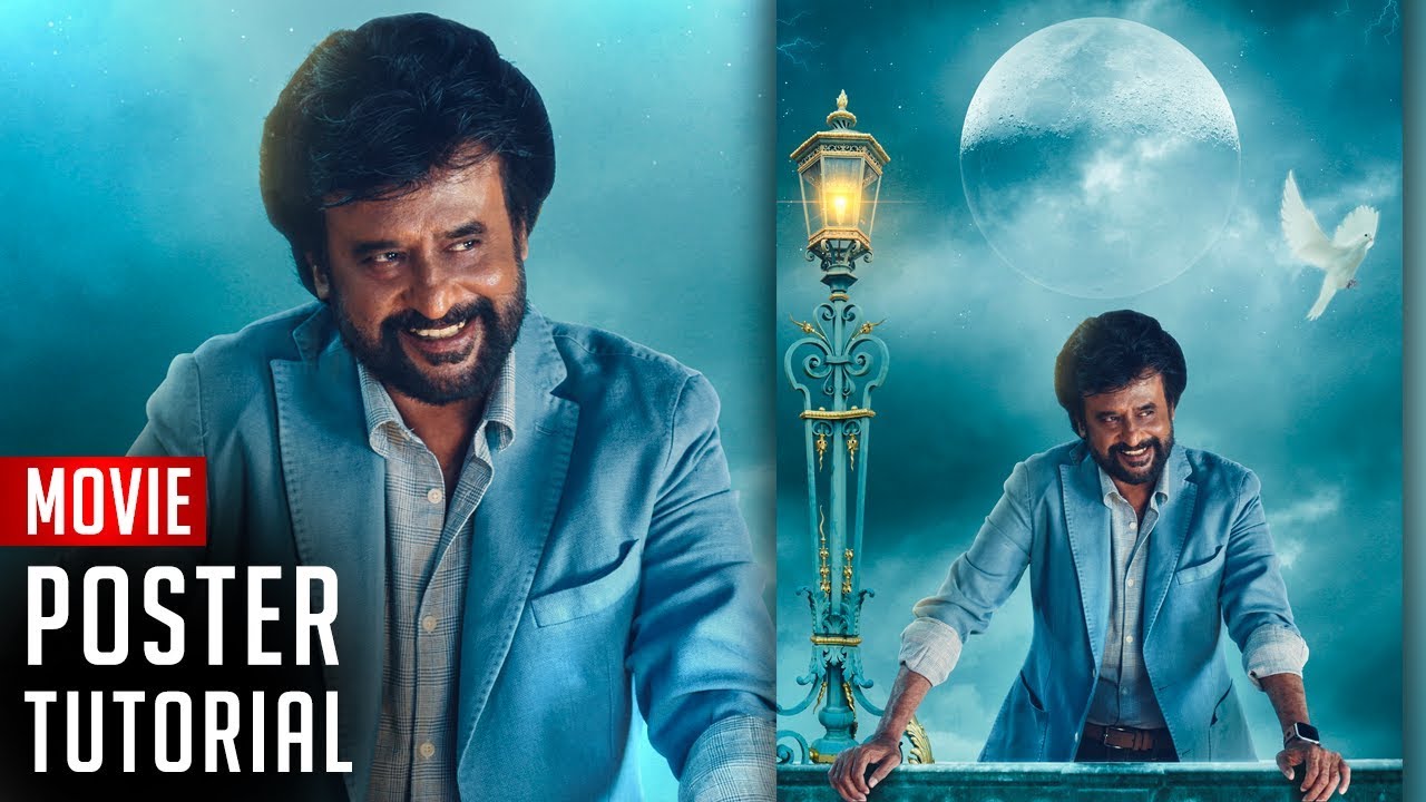 Annaatthe Movie Poster Photoshop Tutorial | Rajinikanth | PE46