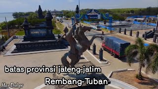 batas provinsi jawa tengah - jawa timur , rembang-tuban aerial drone view