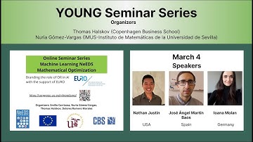 YOUNG Seminar Series Machine Learning NeEDS Mathematical Optimization on March 4, 2024